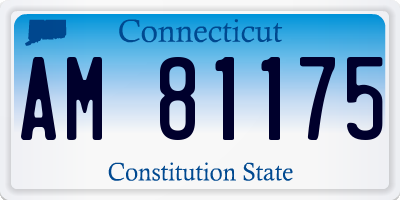 CT license plate AM81175