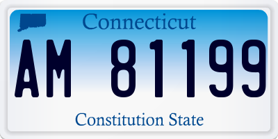 CT license plate AM81199
