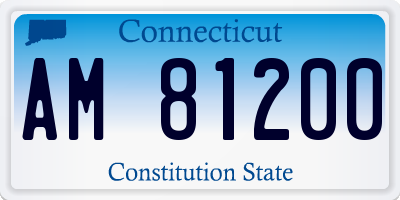 CT license plate AM81200