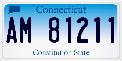 CT license plate AM81211