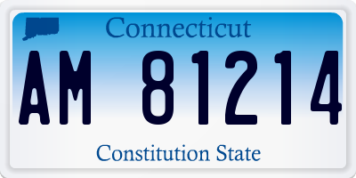 CT license plate AM81214