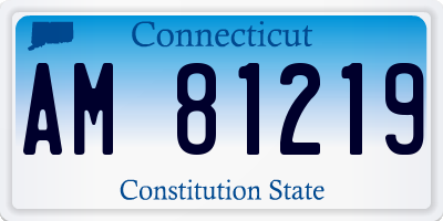 CT license plate AM81219