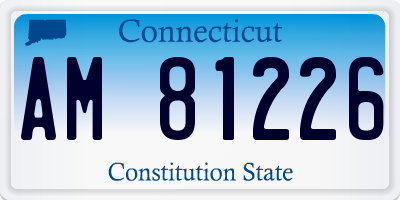 CT license plate AM81226