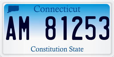 CT license plate AM81253