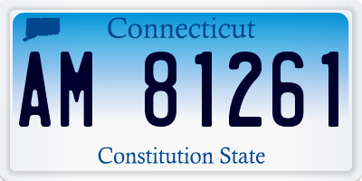 CT license plate AM81261