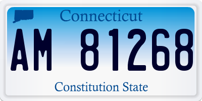 CT license plate AM81268