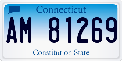 CT license plate AM81269