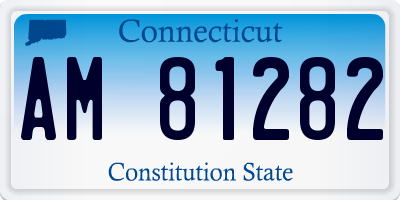 CT license plate AM81282