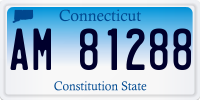 CT license plate AM81288