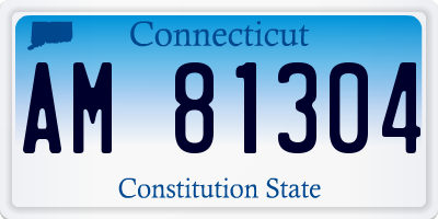 CT license plate AM81304