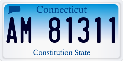CT license plate AM81311