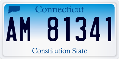 CT license plate AM81341