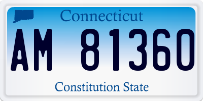 CT license plate AM81360