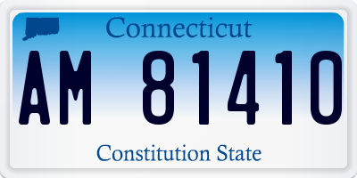 CT license plate AM81410