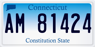 CT license plate AM81424