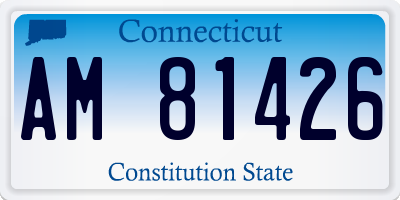 CT license plate AM81426