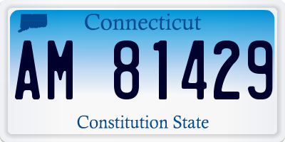 CT license plate AM81429