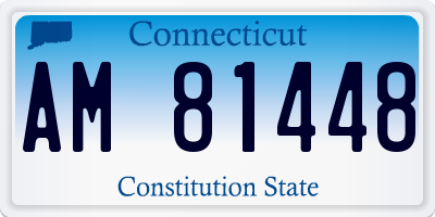 CT license plate AM81448