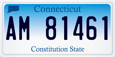 CT license plate AM81461