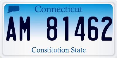 CT license plate AM81462