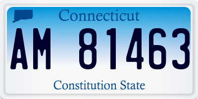 CT license plate AM81463