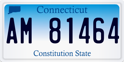 CT license plate AM81464