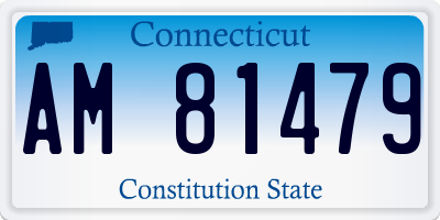 CT license plate AM81479