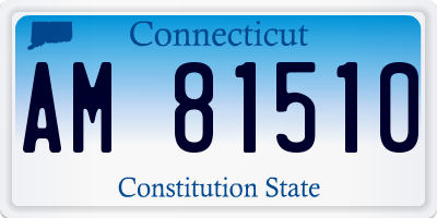 CT license plate AM81510