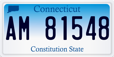 CT license plate AM81548