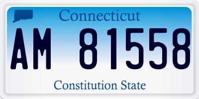 CT license plate AM81558