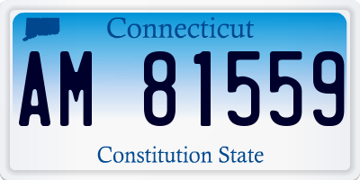 CT license plate AM81559