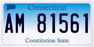 CT license plate AM81561