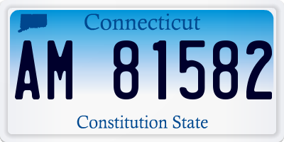 CT license plate AM81582
