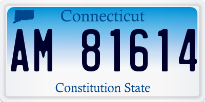CT license plate AM81614