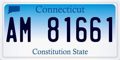 CT license plate AM81661