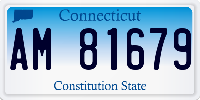 CT license plate AM81679