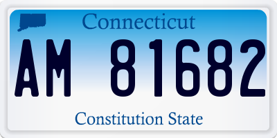 CT license plate AM81682