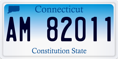 CT license plate AM82011