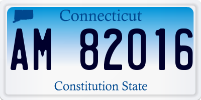 CT license plate AM82016