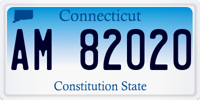 CT license plate AM82020