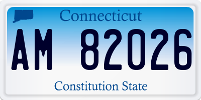 CT license plate AM82026