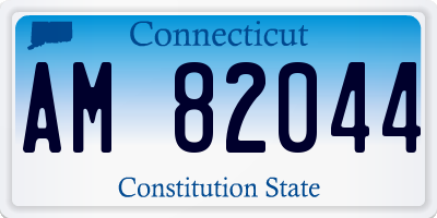 CT license plate AM82044