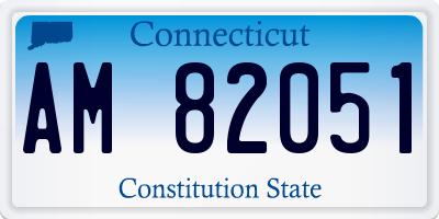 CT license plate AM82051