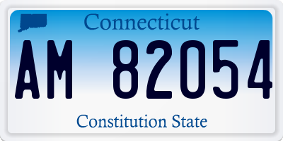 CT license plate AM82054