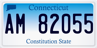 CT license plate AM82055