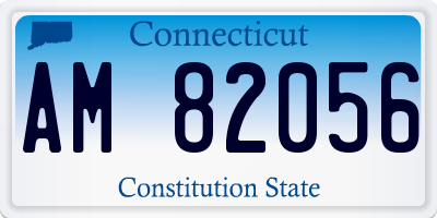 CT license plate AM82056