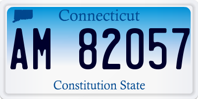 CT license plate AM82057