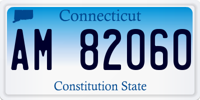 CT license plate AM82060
