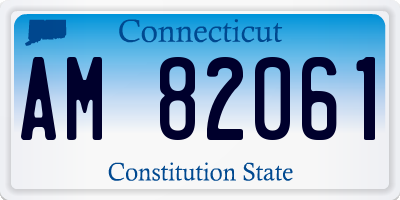 CT license plate AM82061