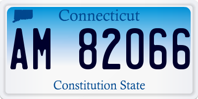 CT license plate AM82066